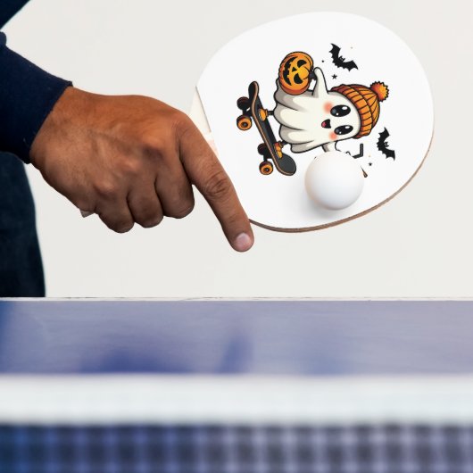 Spooky Halloween Skaten Pumpkin Spice Ghost Fall Tischtennis Schläger (InSitu)