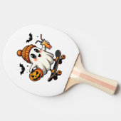 Spooky Halloween Skaten Pumpkin Spice Ghost Fall Tischtennis Schläger (Seitenansicht)