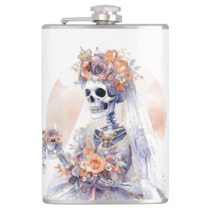 Spooky Halloween Skeleton Flask Flachmann