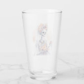 Spooky Halloween Skeleton Glass Cup Glas (Rückseite)