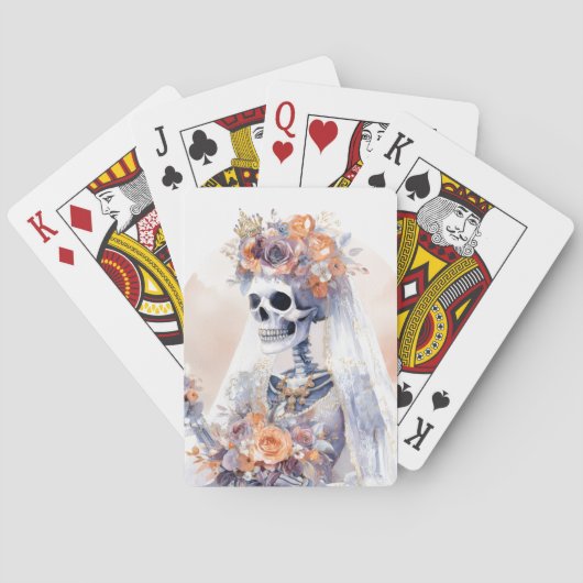 Spooky Halloween Skeleton Poker Cards Spielkarten (Rückseite)