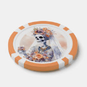 Spooky Halloween Skeleton Poker Chip (Einzeln)