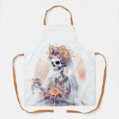 Spooky Halloween Skeleton Schürze (Vorderseite)