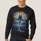 Spooky Halloween Skeleton Spirit Sweatshirt (Vorderseite)
