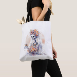 Spooky Halloween Skeleton Tote Bag Tasche