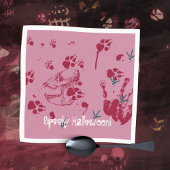 Spooky Halloween Skull Blutspuren Serviette