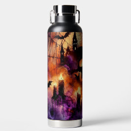 SPOOKY HALLOWEEN SKULL CANDLES BATS & SPIDERS TRINKFLASCHE