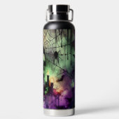 SPOOKY HALLOWEEN SKULL CANDLES BATS & SPIDERS TRINKFLASCHE (Rückseite)