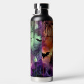 SPOOKY HALLOWEEN SKULL CANDLES BATS & SPIDERS TRINKFLASCHE (Rechts)