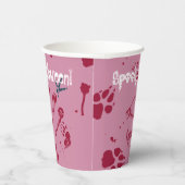 Spooky Halloween Skull Creepy Blutspuren Pappbecher (Rechts)