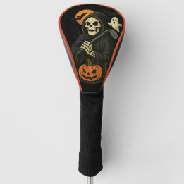 Spooky Halloween Skull-Treiber Golf Headcover