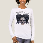 Spooky Halloween Skull Tri-Blend Shirt (Vorderseite)