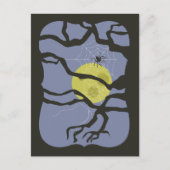 Spooky Halloween Spider Postkarte (Vorderseite)