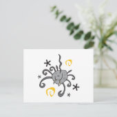 Spooky Halloween Spider Postkarte (Stehend Vorderseite)