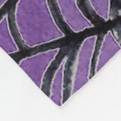 Spooky Halloween Spider Webs auf Lila Fleecedecke (Ecke)