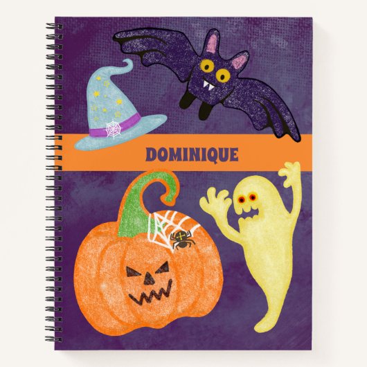 Spooky Halloween SpiralNotebook Notizblock (Vorderseite)