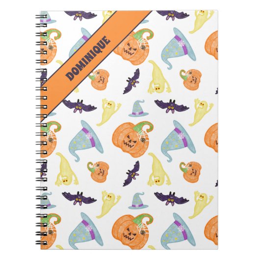 Spooky Halloween SpiralNotebook Notizblock (Vorderseite)