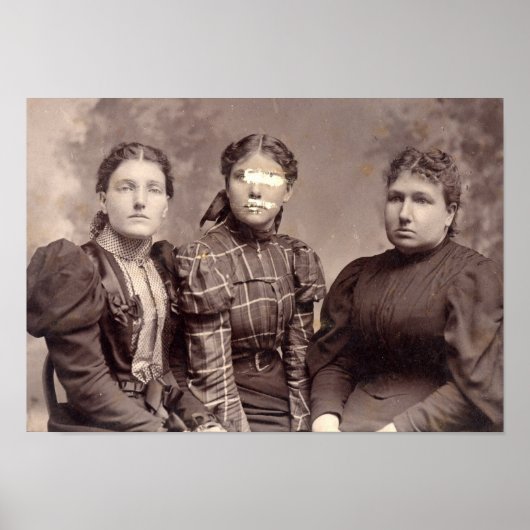 Spooky Halloween Spuk Familienportrait Poster (Vorne)