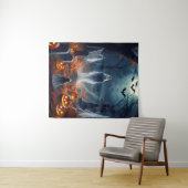 Spooky Halloween Spuk Grave Yard Wandteppich (Beispiel (Horizontal))