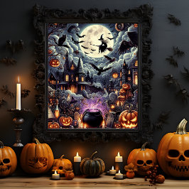 Spooky Halloween Spuk Halloween-Saison Poster