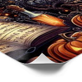 Spooky Halloween Spuk Halloween-Saison Poster (Ecke)