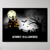 Spooky Halloween Spuk Haus Poster (Vorne)