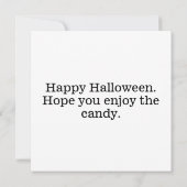 Spooky Halloween Spuk House Karte (Rückseite)