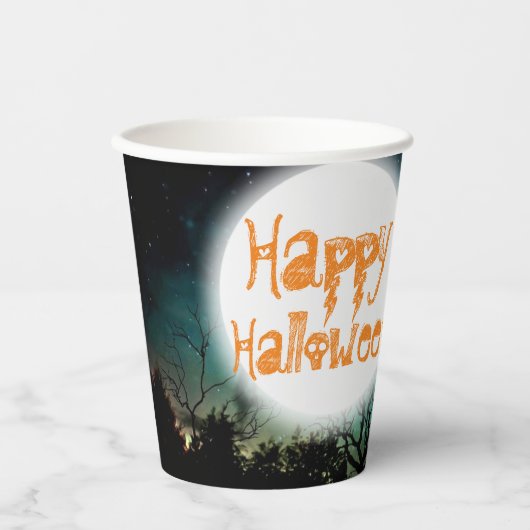 Spooky Halloween Spuk House Pappbecher (Vorderseite)