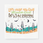 Spooky Halloween Spuk Maisfeld Serviette (Vorderseite)
