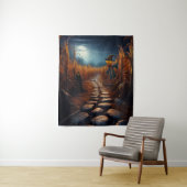 Spooky Halloween Spuk Maisfeld Wandteppich (Beispiel)