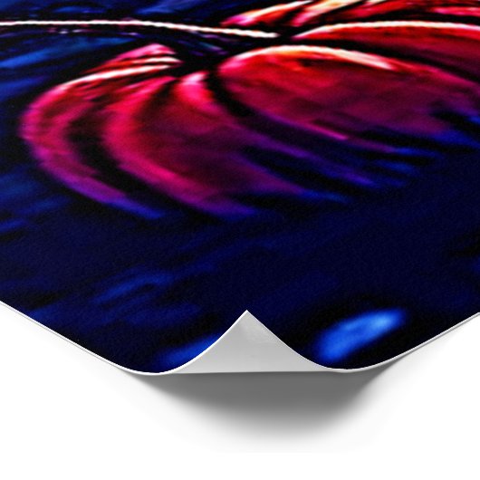 Spooky Halloween Spuk Mansion Art Poster (Ecke)