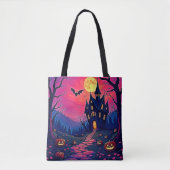 Spooky Halloween Spuk Mansion Art Tasche (Vorderseite)