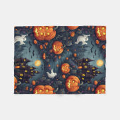 Spooky Halloween Spuk Nacht Kleine Fleece Blanke (Vorderseite (Horizontal))