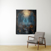 Spooky Halloween Spuk Spinnenweg Wandteppich (Beispiel)