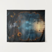 Spooky Halloween Spuk Spinnenweg Wandteppich (Vorderseite (Horizontal))