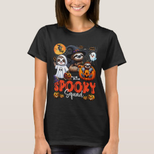 Spooky Halloween Squad Drei Horror Sloths Cosplay T-Shirt