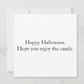 Spooky Halloween Stadt unter einem Vollmond Karte (Rückseite)