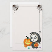 Spooky Halloween Stationery Paper Briefpapier (Vorne/Hinten)