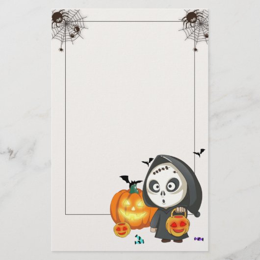Spooky Halloween Stationery Paper Briefpapier (Vorderseite)
