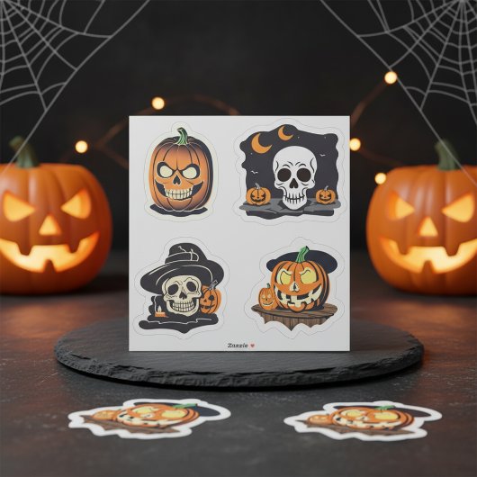 Spooky Halloween Sticker Collection