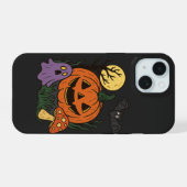 Spooky Halloween Sticker iPhone 15 Hülle (Rückseite (Horizontal))