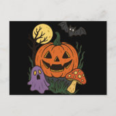 Spooky Halloween Sticker Postkarte (Vorderseite)