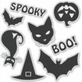 Spooky Halloween Stickers Aufkleber (Vorderseite)