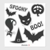 Spooky Halloween Stickers Aufkleber (Blatt)