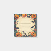 Spooky Halloween Sticky Notes mit Pumpkins&Bats Post-it Klebezettel (Vorderseite)