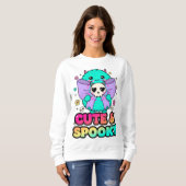 Spooky Halloween Sweatshirt with Skulls & Stars (Vorne ganz)