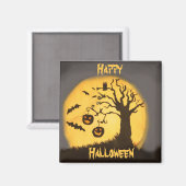 Spooky Halloween Szene Magnet (Vorderseite/Rückseite)