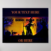 Spooky Halloween Szene Poster (Vorne)