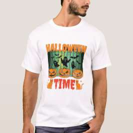 Spooky Halloween T‑Shirt – Ghostly Typography for T-Shirt