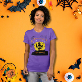 Spooky Halloween T - Shirt - Spuk Haus & Ghosting